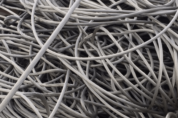 “Engineered Recycling Systems ACSR wire processing system — advanced chopping and separation unit designed to recover aluminum and steel from reinforced transmission cables