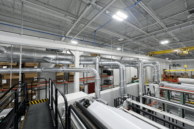 Engineered Recycling Systems providing a dust control solution for modern high‑speed tissue converting environments