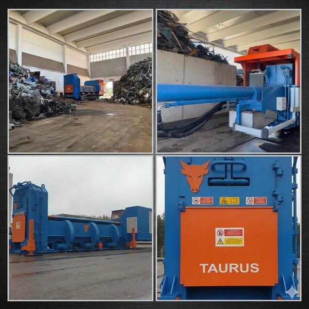 ERS Engineered Recycling Systems Taurus mobile diesel shear baler for scrap metal processing