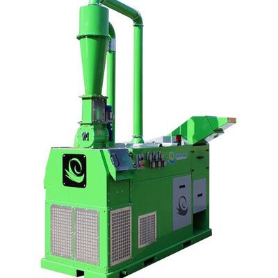 Guidetti Sincro Mill 315 utilized by Engineered Recycling Systems — compact cable granulation system designed for processing rigid and flexible copper and aluminum cables, featuring blade granulator, zig-zag separator, turbo mill, and dry separation table