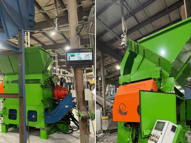 ERS-engineered metals recovery system with a pre-shredder integrated into the processing line