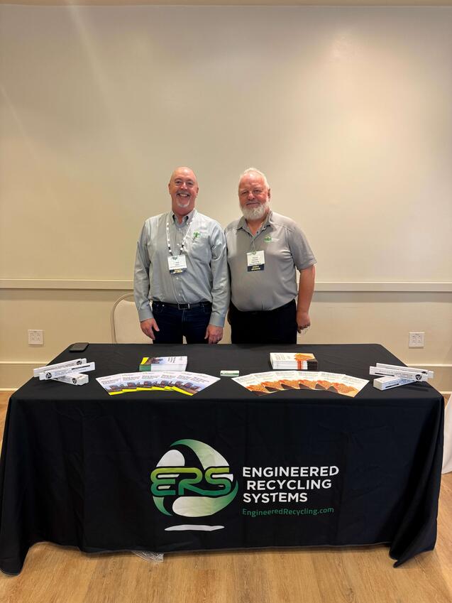ERS exhibitor table at the RANC Annual Meeting 2026 in Wrightsville Beach, NC.
