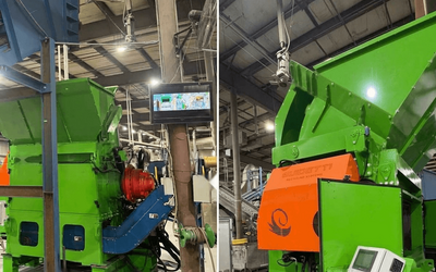 ERS-engineered metals recovery system with a pre-shredder integrated into the processing line