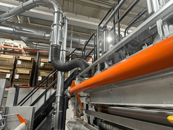 ERS trim removal and dust collection systems for corrugated sheet plants improving efficiency and air quality