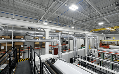 Engineered Recycling Systems providing a dust control solution for modern high‑speed tissue converting environments