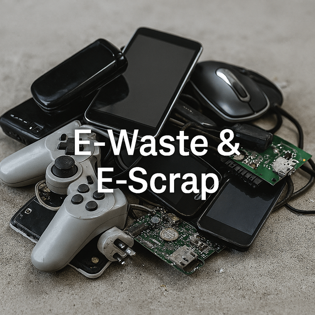 ERS supports processors handling retail e-waste and e-scrap returns, delivering high-efficiency systems to recover copper, aluminum, and trace metals from small electronics.