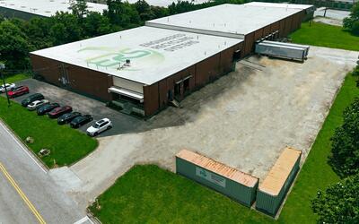 Exterior view of Engineered Recycling Systems LLC headquarters in Atlanta, Georgia, featuring modern industrial architecture, branded signage, and facility entrance; represents ERS’s leadership in recycling technology and expansion in 2025.