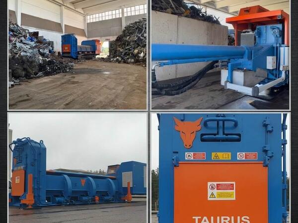 ERS Engineered Recycling Systems Taurus mobile diesel shear baler for scrap metal processing