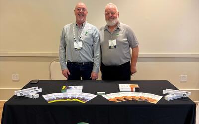 ERS exhibitor table at the RANC Annual Meeting 2026 in Wrightsville Beach, NC.