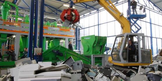 Engineered Recycling Systems WEEE and car fluff system — compact ASR processing solution for recovering metals and plastics from electronic waste and automotive shredder residue