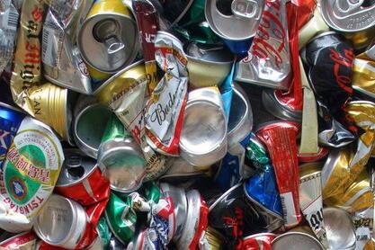 Aluminum can recycling systems utilized by Engineered Recycling Systems — advanced processing line designed for efficient shredding, separation, and recovery of aluminum beverage cans, featuring pre-shredders, magnetic separators, dust filtration, and opt