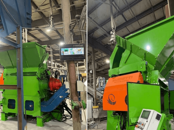 ERS-engineered metals recovery system with a pre-shredder integrated into the processing line