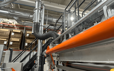 ERS trim removal and dust collection systems for corrugated sheet plants improving efficiency and air quality