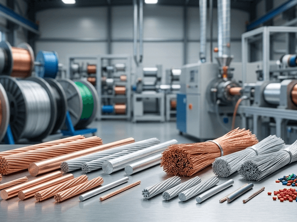 Engineered Recycling Systems in‑house wire scrap recovery for wire manufacturers, showing clean copper and aluminum production scrap symbolizing high‑purity recycling inside manufacturing facilities