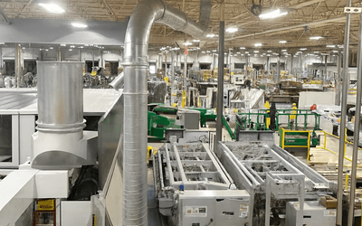 ERS helps paper converting, tissue converting, and corrugated box manufacturers automate trim and dust collection to support clean, scalable production.