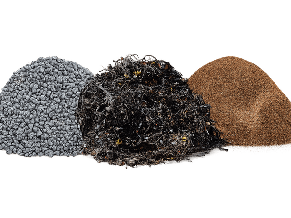 In-house ASR processing system showing transition from mixed shredder residue to clean copper and aluminum—highlighting ERS’s margin-focused recovery model.