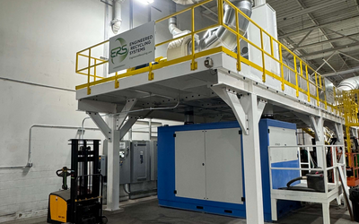 Engineered industrial dust collection systems by Engineered Recycling Systems, LLC, supporting clean production environments with integrated dust filtration, trim removal, and stable airflow performance.