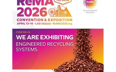 Engineered Recycling Systems displays Robi 71 and Turbo Mill 625/4 at ReMA 2026 Booth 833