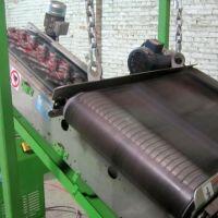 Cross belt magnet separator utilized by Engineered Recycling Systems — suspended magnetic separation system mounted over conveyor belts, designed to continuously extract ferrous metals from mixed scrap streams using powerful permanent or electromagnetic f