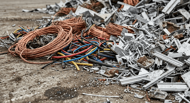 Engineered Recycling Systems LLC processes real‑world wire, cable, and metal scrap materials for high‑purity recovery.