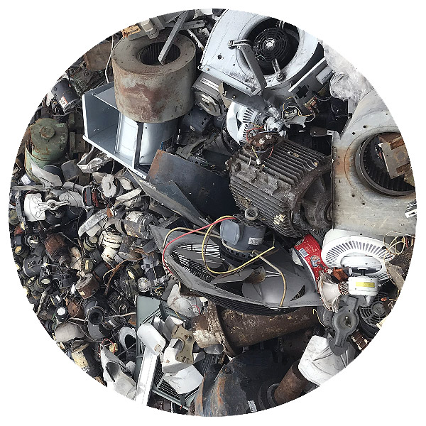 ERS electric motor and meatball recycling system — integrated solution for copper recovery from electric motors, meatballs, and auto shredder scrap, featuring shredders, mills, and separation technologies for high-yield metal extraction