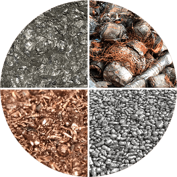 Engineered Recycling Systems metals processing equipment — integrated systems for recovering copper, aluminum, and ferrous materials from shredder residue, wire, and industrial scrap with advanced separation and dust control technologies