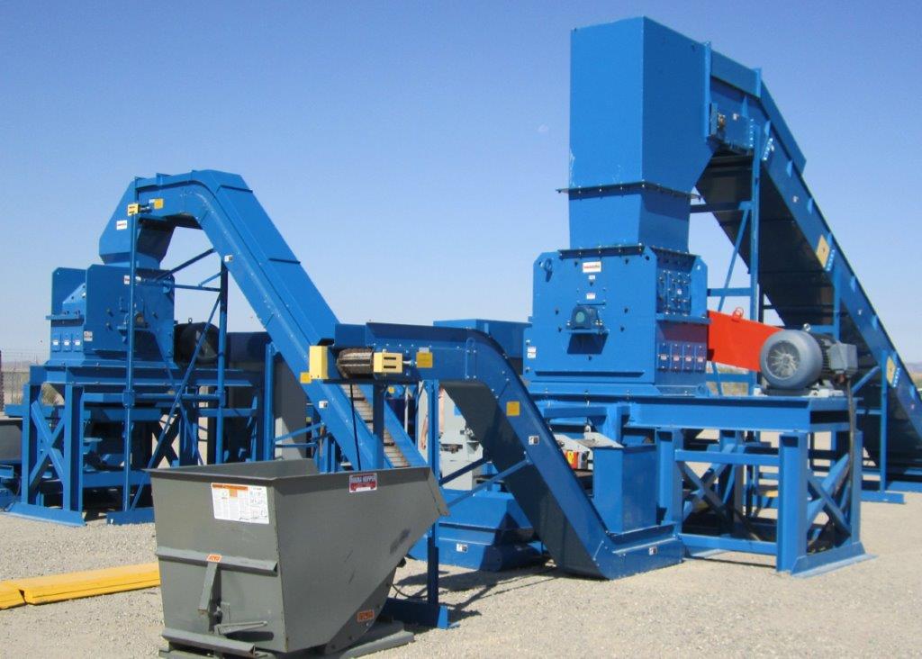 Engineered Recycling Systems hammer mills — industrial-grade impact shredders designed for size reduction and material liberation, preparing metals, composites, and electronic scrap for downstream separation and recovery