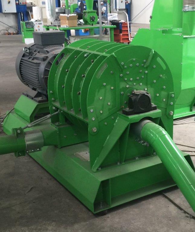Guidetti Turbo-Mill by Engineered Recycling Systems — advanced dry-milling refiner designed for progressive dimensional reduction of metals, plastics, and minerals using vortex pressure and particle friction, with minimal wear and high energy efficiency